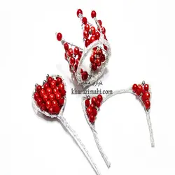 تاج و چوب فرشته_تمام نگین{ قرمز}