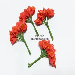 گل شیپوری فومی{ تک رنگ قرمز}