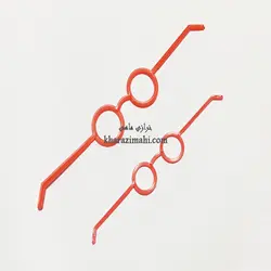 عینک عروسک_پلاستیکی ساده قرمز