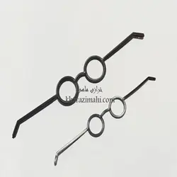 عینک عروسک_پلاستیکی ساده مشکی