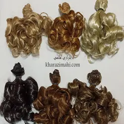 موی عروسک - مدل فر - ارتفاع 20 سانت {گیسو}