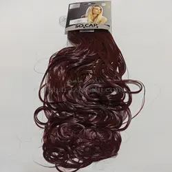 موی عروسک و اکستنشن_ فر پنجاه سانتی _شرابی(مارک socap)