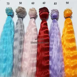 موی عروسک _ویو _ارتفاع 20 سانت _ رنگ فانتزی{ گیسو}