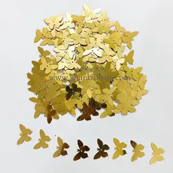 پولک طرح پروانه سایز 2*2.5 تم طلایی کد 2