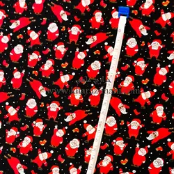 پارچه کرپ بوگاتی کریسمس طرح بابانوئل مهربون کد 112