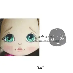 شابلون عروسک طراحی چهره{کد6}