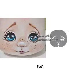شابلون عروسک طراحی چهره{کد4}