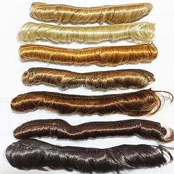 موی عروسک سه سانت حالتدار_بسته4متر{گیسو}