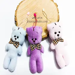 عروسک خرس رنگ پاستیلی