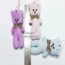 عروسک خرس رنگ پاستیلی