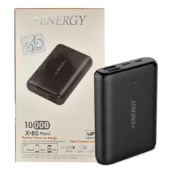 پاور بانک فست شارژ 10000 آمپر  X-ENERGY  مدل X-80 MINI