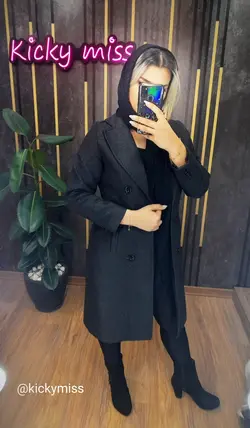 پالتو توئیت شش دکمه بلند