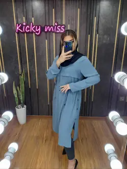 مانتو ابرو بادی بغل دکمه دار