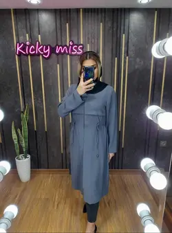 مانتو ابرو بادی بغل دکمه دار