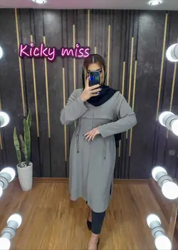 مانتو ابرو بادی بغل دکمه دار