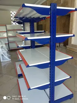 قفسه فروشگاهی مدل بدون حائل دوطرفه