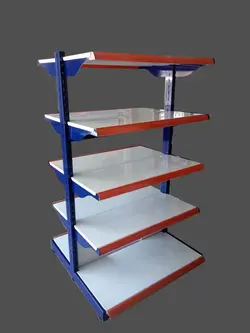 قفسه فروشگاهی مدل بدون حائل دوطرفه