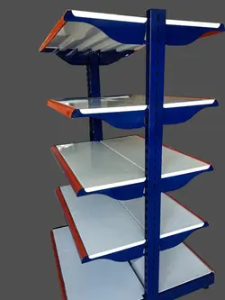 قفسه فروشگاهی مدل بدون حائل دوطرفه