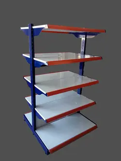 قفسه فروشگاهی مدل بدون حائل دوطرفه