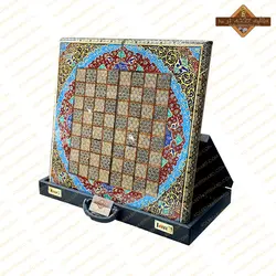 تخته نرد خاتم نقاشی تذهیب صدفی