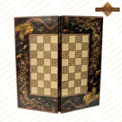 تخته نرد چوب روس طرح سیمرغ