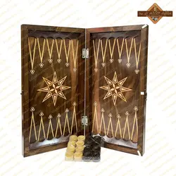 تخته نرد چوب روس طرح گردو
