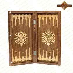 تخته نرد روکش راش معرق طرح ترنج