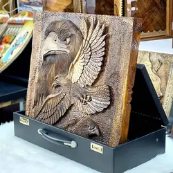 تخته نرد منبت کاری 60 سانتی طرح عقاب