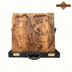 تخته نرد منبت کاری رستم و سهراب