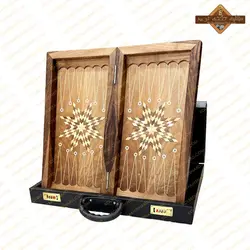 تخته نرد منبت کاری رستم و سهراب