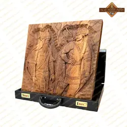 تخته نرد منبت کاری رستم و سهراب