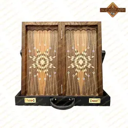 تخته نرد منبت کاری رستم و سهراب
