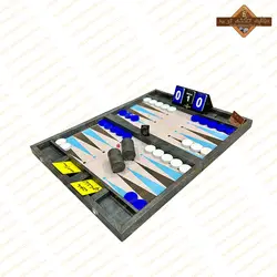 تخته نرد مدرن طرح فیروزه ای