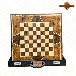 تخته نرد ریشه گردو ارومیه پشت شطرنجی