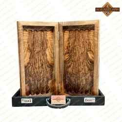 تخته نرد ریشه گردو ارومیه پشت شطرنجی