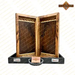 تخته نرد ریشه گردو ارومیه پشت شطرنجی