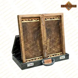 تخته نرد ریشه گردو ارومیه پشت شطرنجی