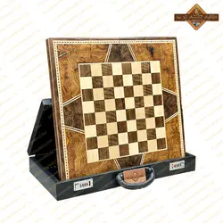 تخته نرد ریشه گردو ارومیه پشت شطرنجی