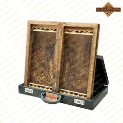 تخته نرد ریشه گردو ارومیه پشت شطرنجی