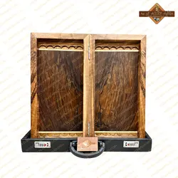 تخته نرد ریشه گردو ارومیه پشت شطرنجی