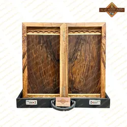 تخته نرد ریشه گردو ارومیه پشت شطرنجی