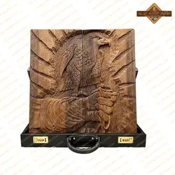 تخته نرد منبت کاری عقاب دست نشان