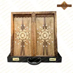 تخته نرد منبت کاری عقاب دست نشان