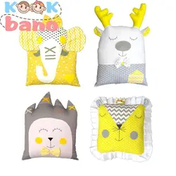 کوسن عروسکی محافظ تخت کودک 4 عددی مدل Queen - کوک بانو