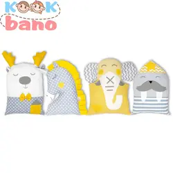 کوسن عروسکی محافظ تخت کودک 4 عددی مدل Uniphant