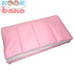 لحاف روتختی یک نفره بچه گانه دخترانه با رنگ صورتی مربع دوزی شده - کوک بانو