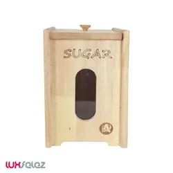 سطل قند عروس نوین مدل چوبی | لوکس فلز