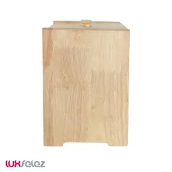 سطل قند عروس نوین مدل چوبی | لوکس فلز