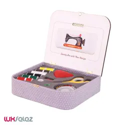 جا نخ و سوزن هایلو مدل نانسی طرح چرخ خیاطی | لوکس فلز