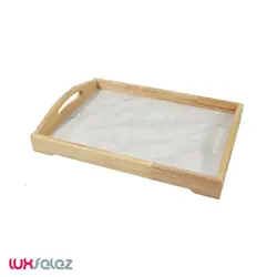 سینی هایلو مدل چوبی طرح سنگ متوسط | لوکس فلز